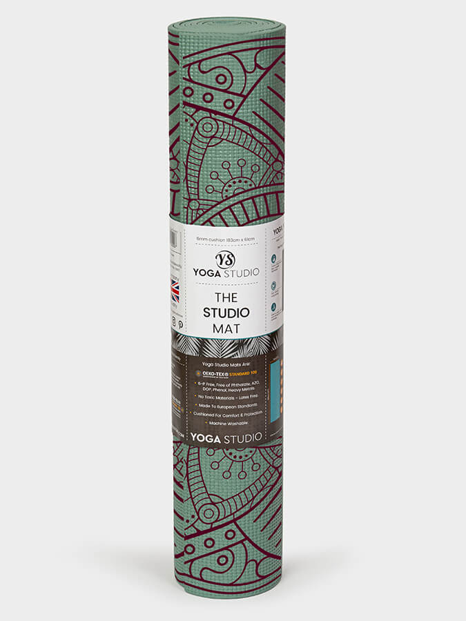 Yoga Studio Designed Reversible Sticky Yoga Mat 6mm