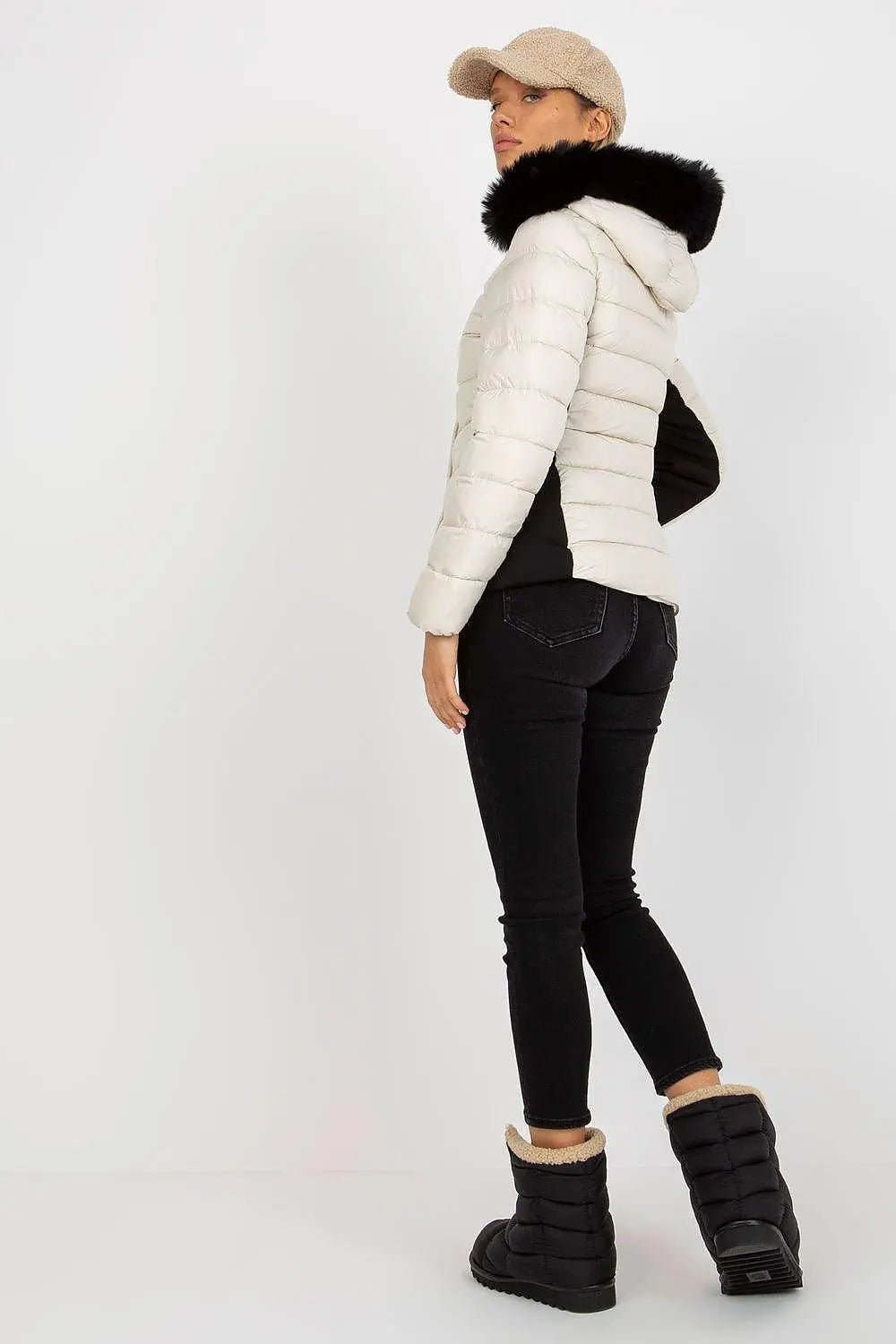NM long-sleeved quilted down jacket