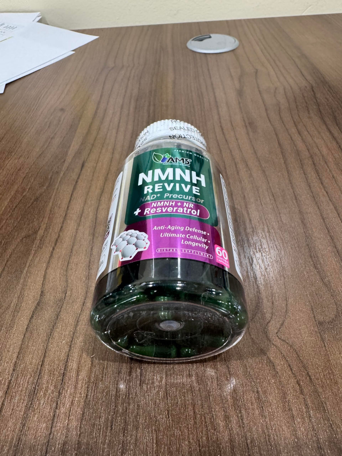 NMNH Revive by America Medic & Science – Dual NAD+ Precursor for Longevity, Energy & Skin Health | 60 Capsules