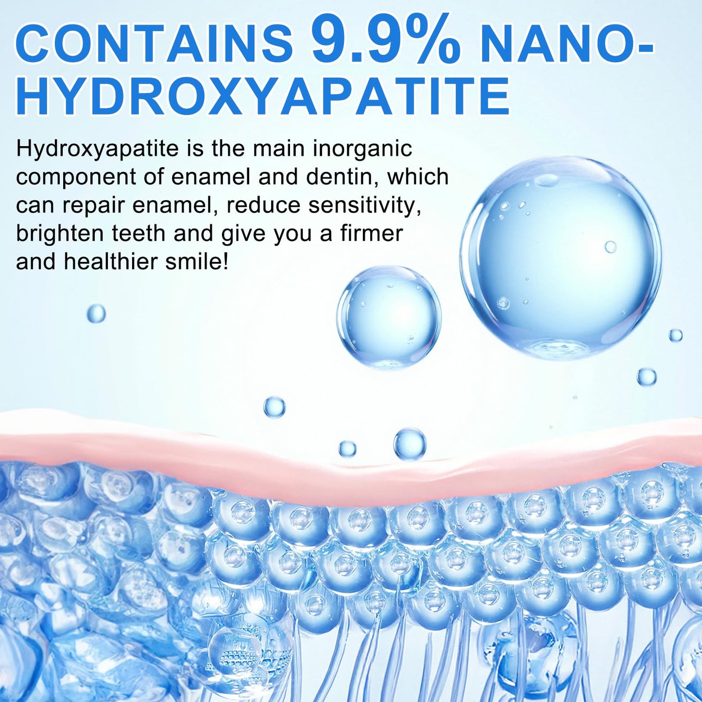 9.9% Hydroxyapatite Toothpaste (2Pcs) – Enamel Protection & Strong Teeth