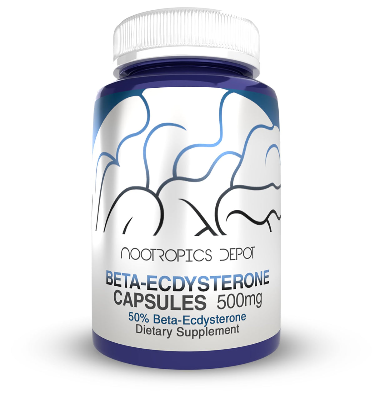 Nootropics Depot Beta Ecdysterone 50% Tablets (500mg) – Cyanotis Arachnoidea Extract, 30 Count