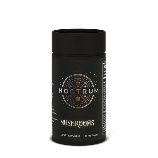 Nootrum Mushrooms | 1 Month Capsule Supply with Lion's Mane, Cordyceps & Reishi