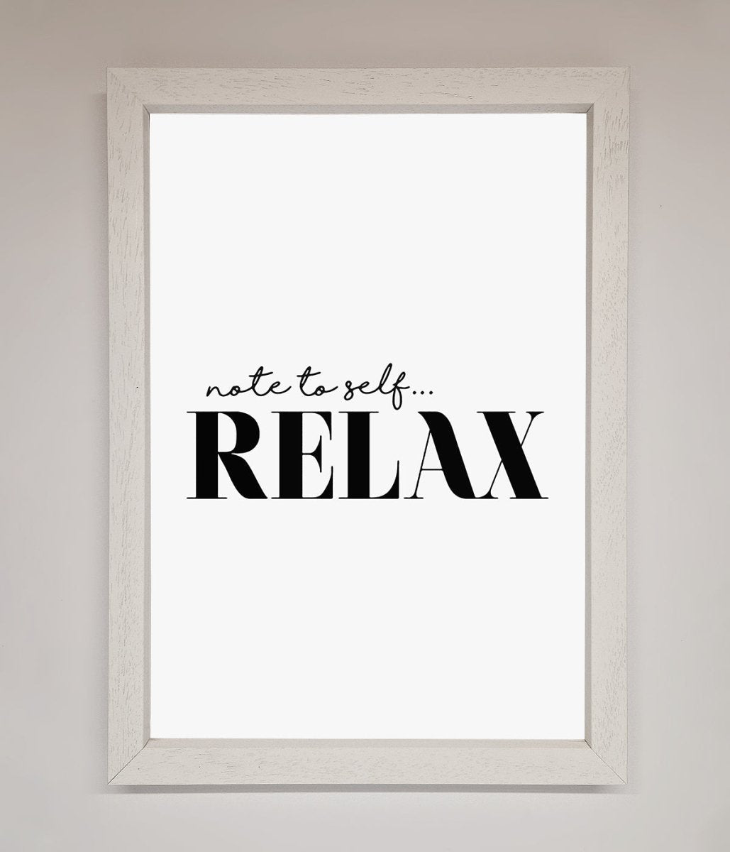 Not to Self Motivational quote Framed Wall Art