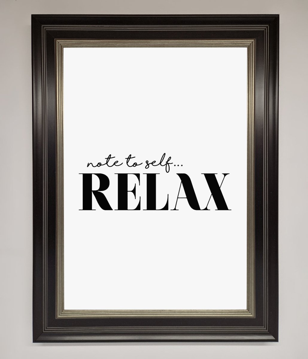 Not to Self Motivational quote Framed Wall Art