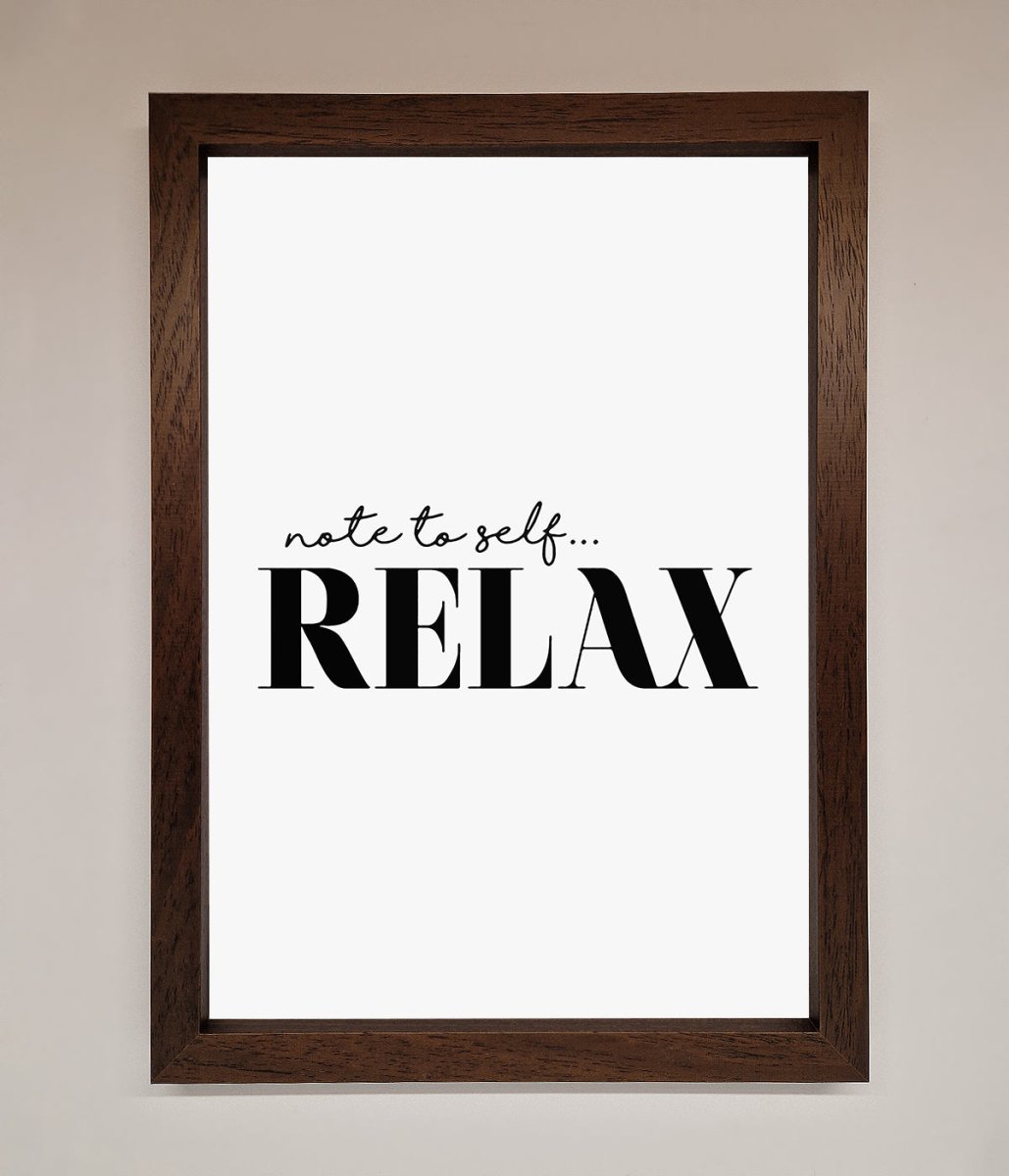 Not to Self Motivational quote Framed Wall Art