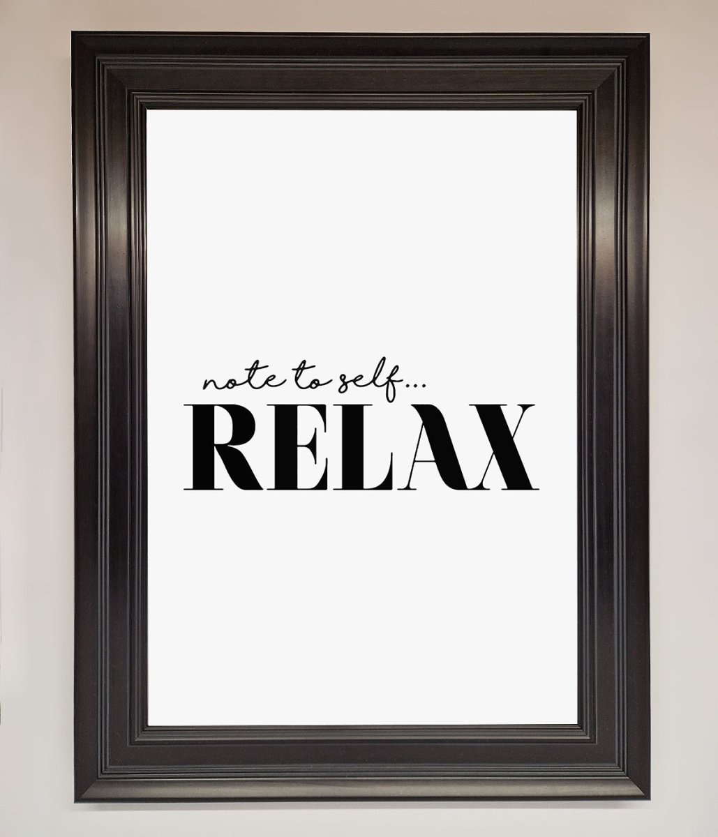 Not to Self Motivational quote Framed Wall Art