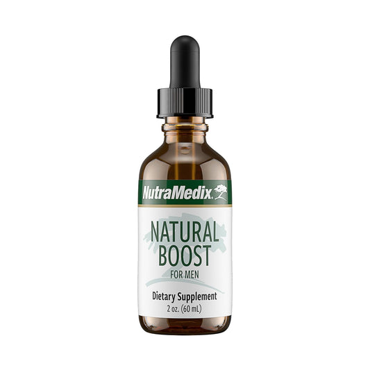NutraMedix Natural Boost for Men - Amino Acids & Energy Support | L-Arginine, Epimedium, Maca, Ginkgo Biloba, Saffron (2oz / 60ml)