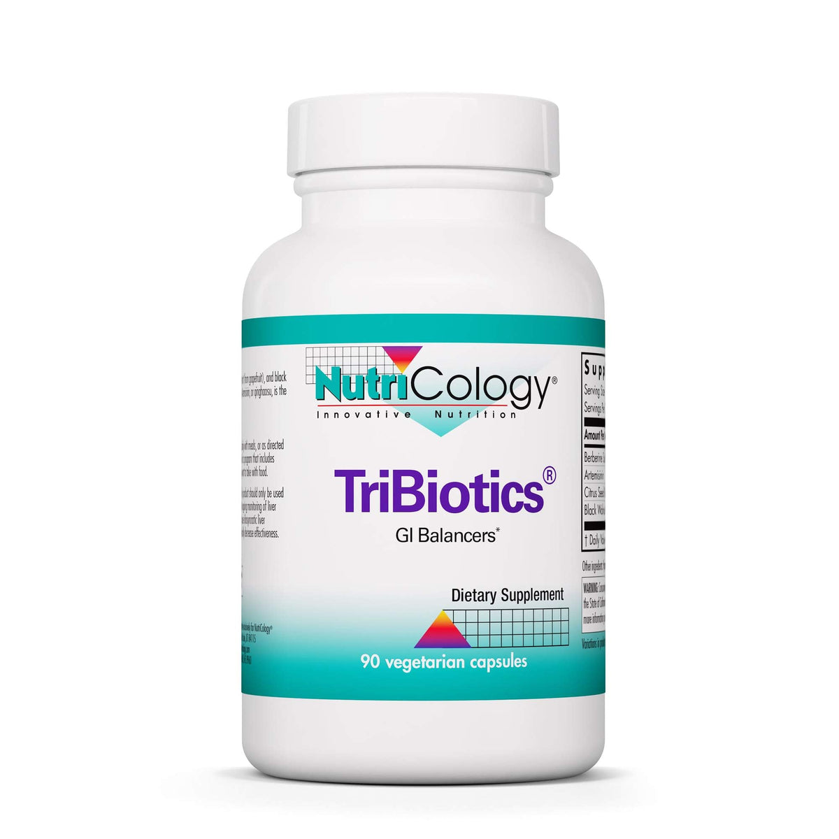 Nutricology TriBiotics - GI Balancers & Gut Health - Berberine, Citrus Seed, Black Walnut - 90 Count