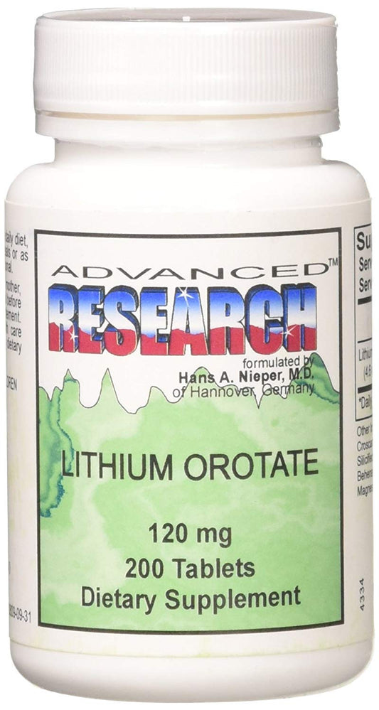 NCI Advanced Research Lithium Ootate 120 mg | 400 Tablets Pack of 2 | Nutrient Carriers