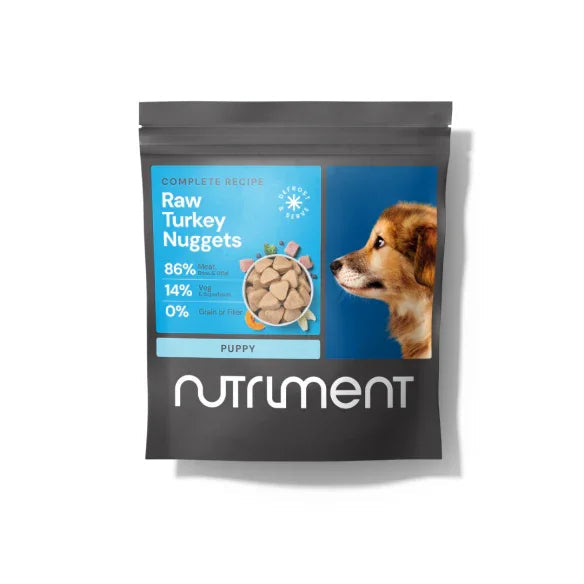 Nutriment Raw Turkey Nuggets for Puppies 1kg - Case of 12