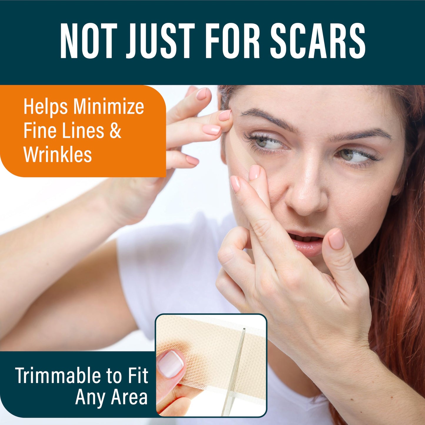 NUVADERMIS Silicone Scar Sheets - Extra Long, Reusable Medical-Grade for C-Section, Tummy Tuck & Surgical Scars