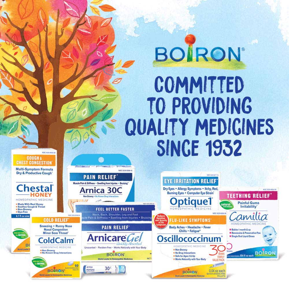Boiron Nux Vomica 200CK – Homeopathic Medicine for Heartburn or Drowsiness (Pack of 3, 240 Pellets)