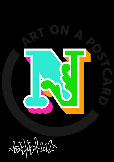 Ben Eine - Circus Font Letters, Hand-signed