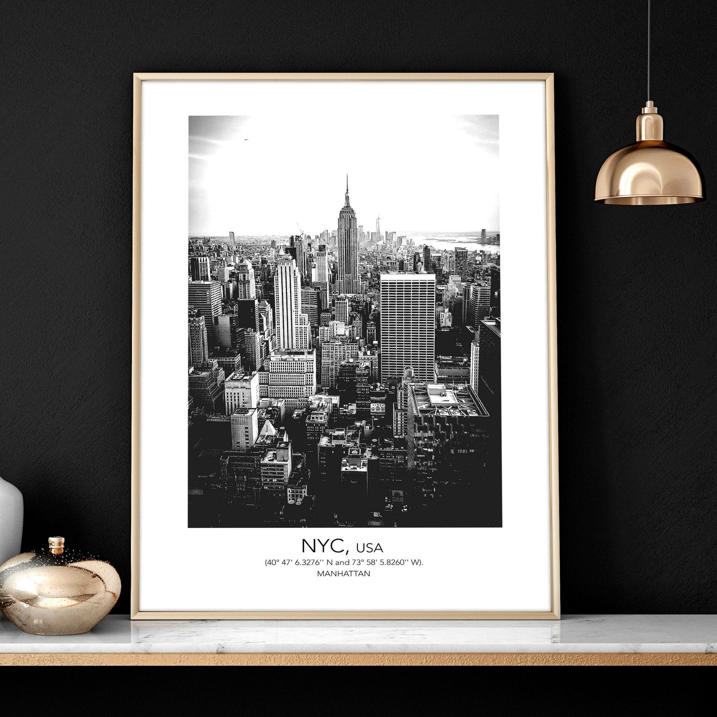 New york city wall art | set of 3 prints for Home office decor