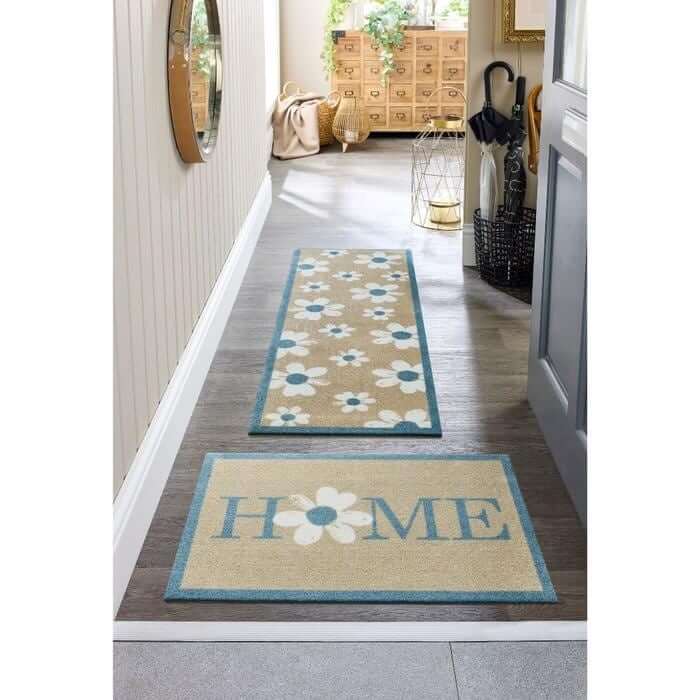 Patterned Washable Mat and Runner