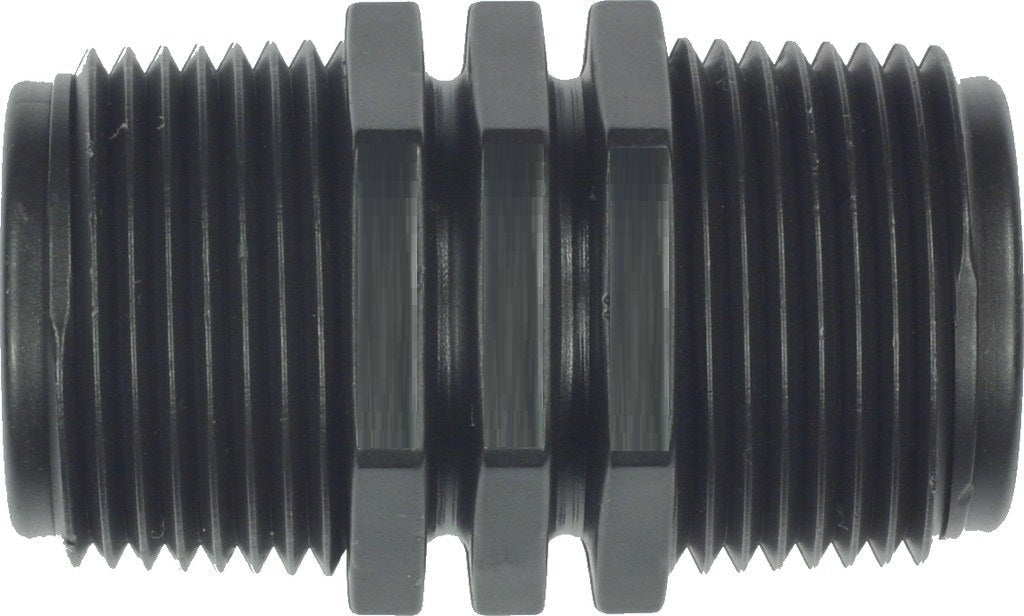 PP Nipple 1/2in BSPM Pipe and Water Fitting Garden Water Connector