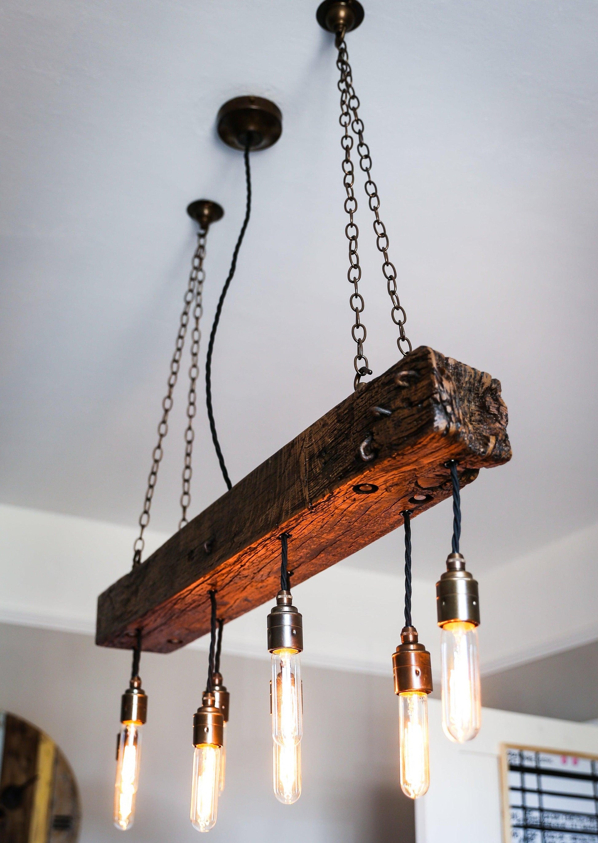 Oak Beam Chandelier Bespoke