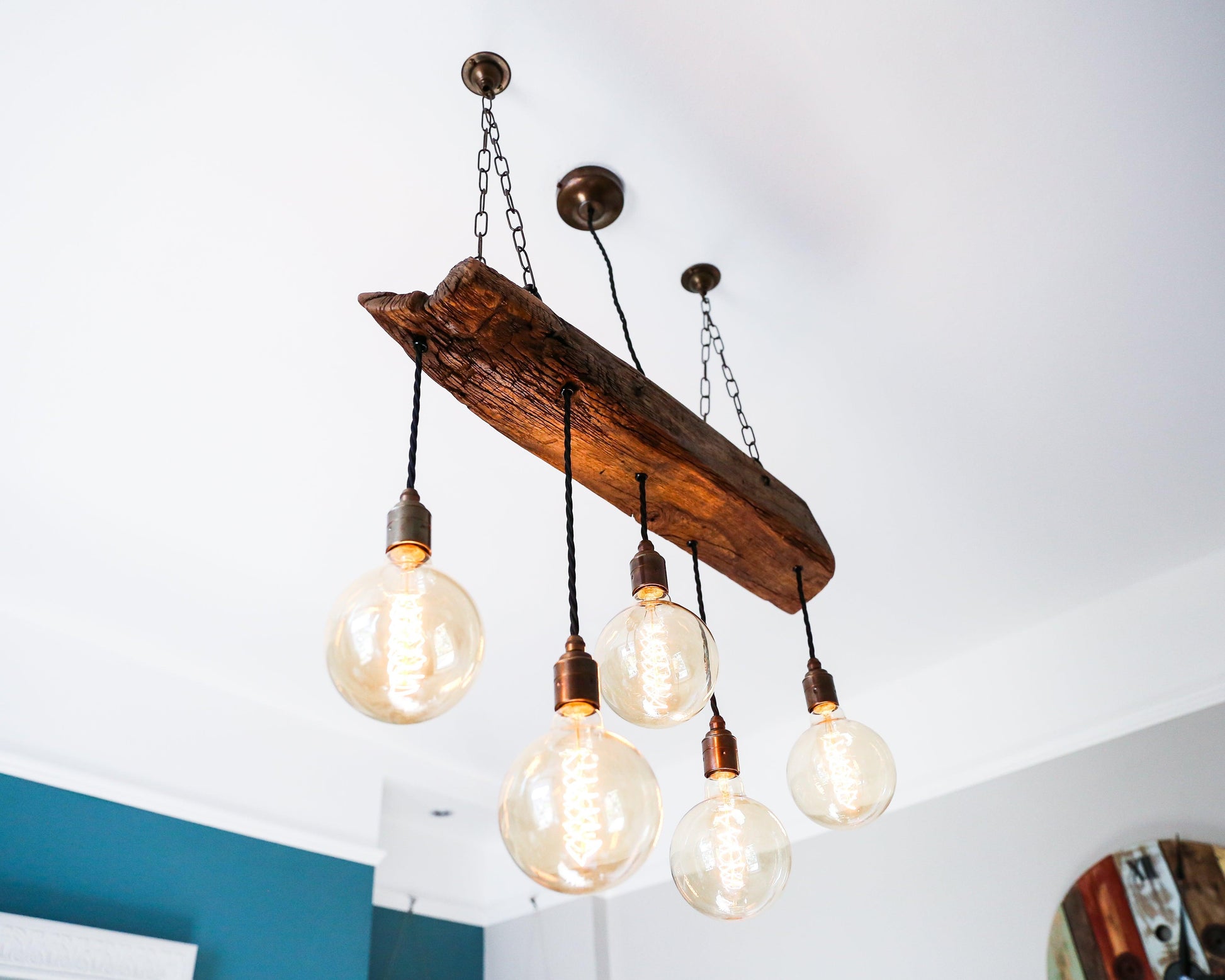 Oak Beam Chandelier Bespoke
