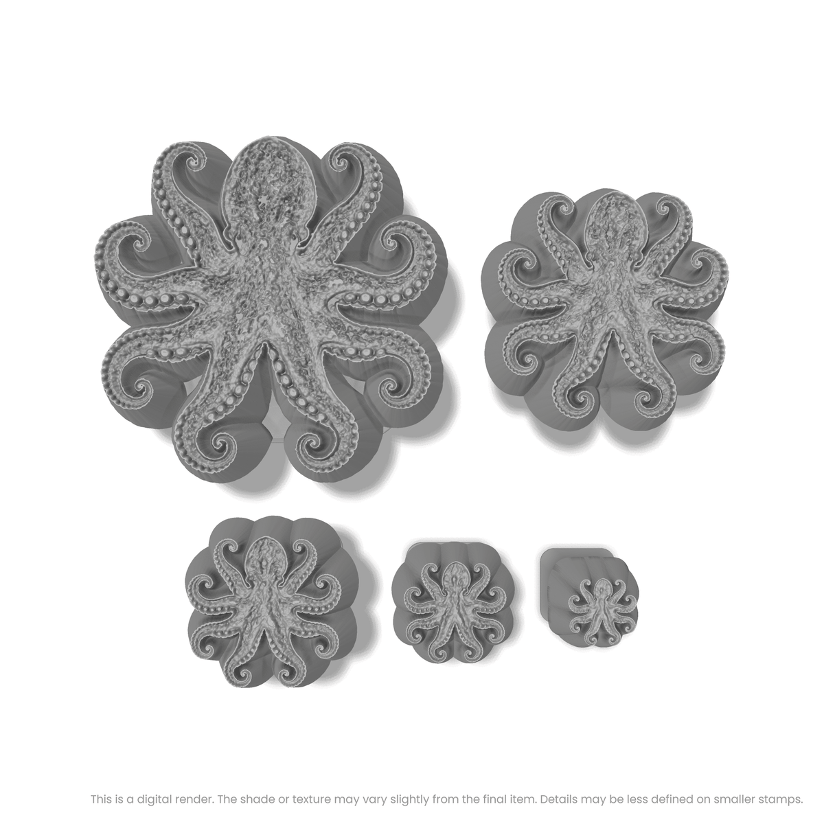 Octopus Stamps - Photo Textured