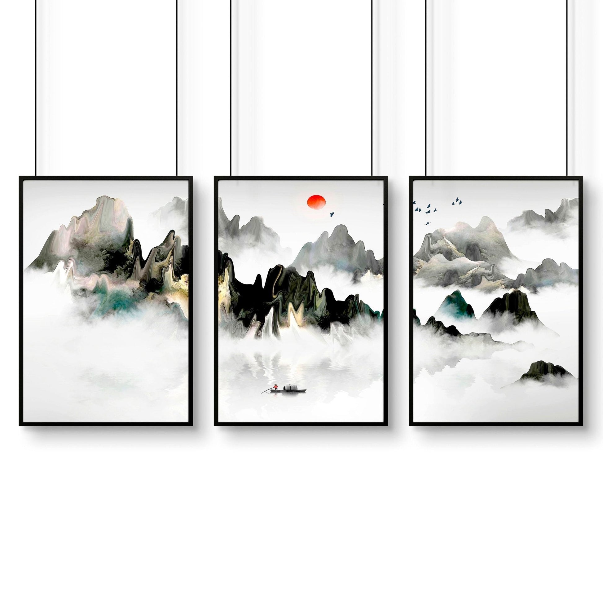 Office decor ideas for work | set of 3 wall art prints