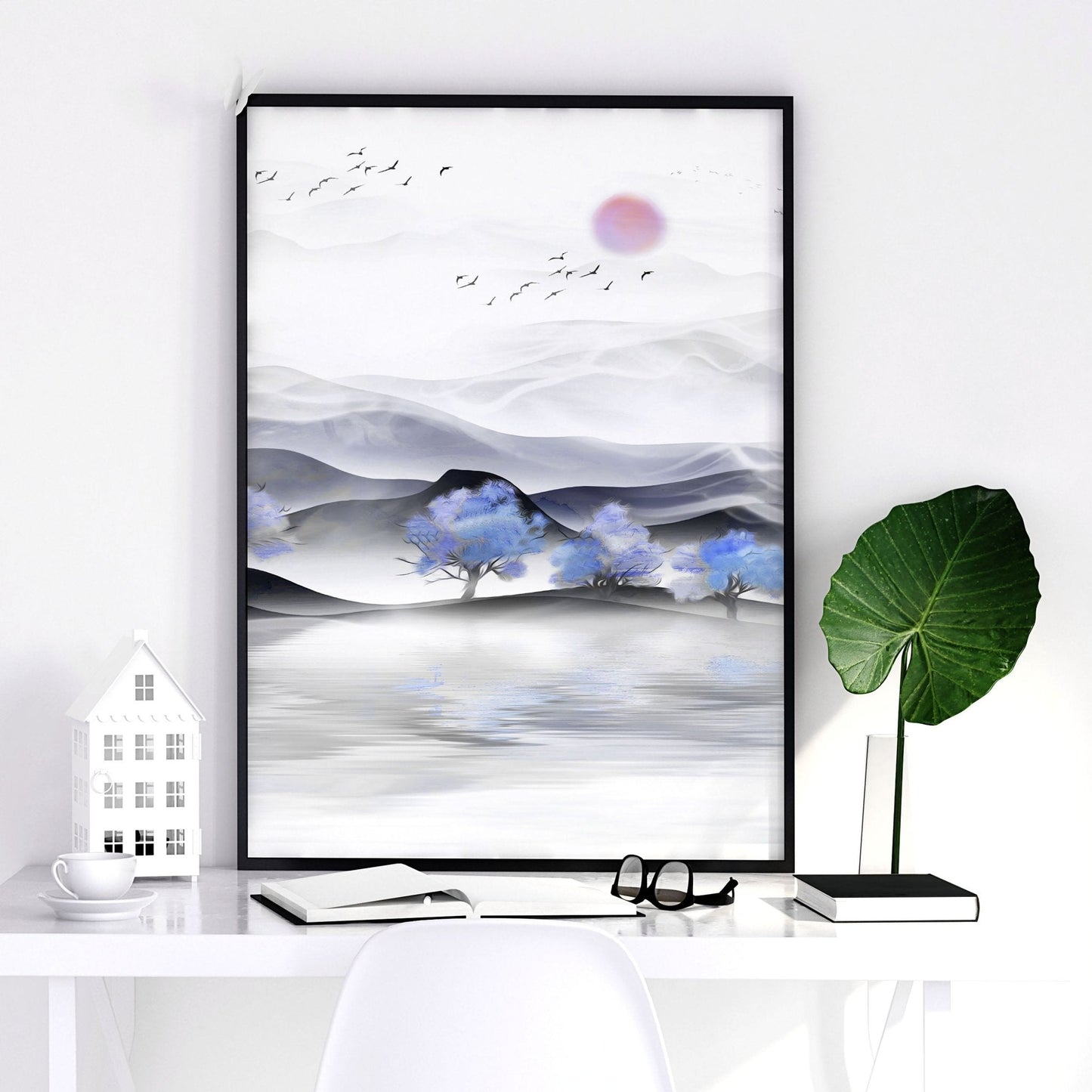 Office wall decorations | set of 3 framed wall art prints