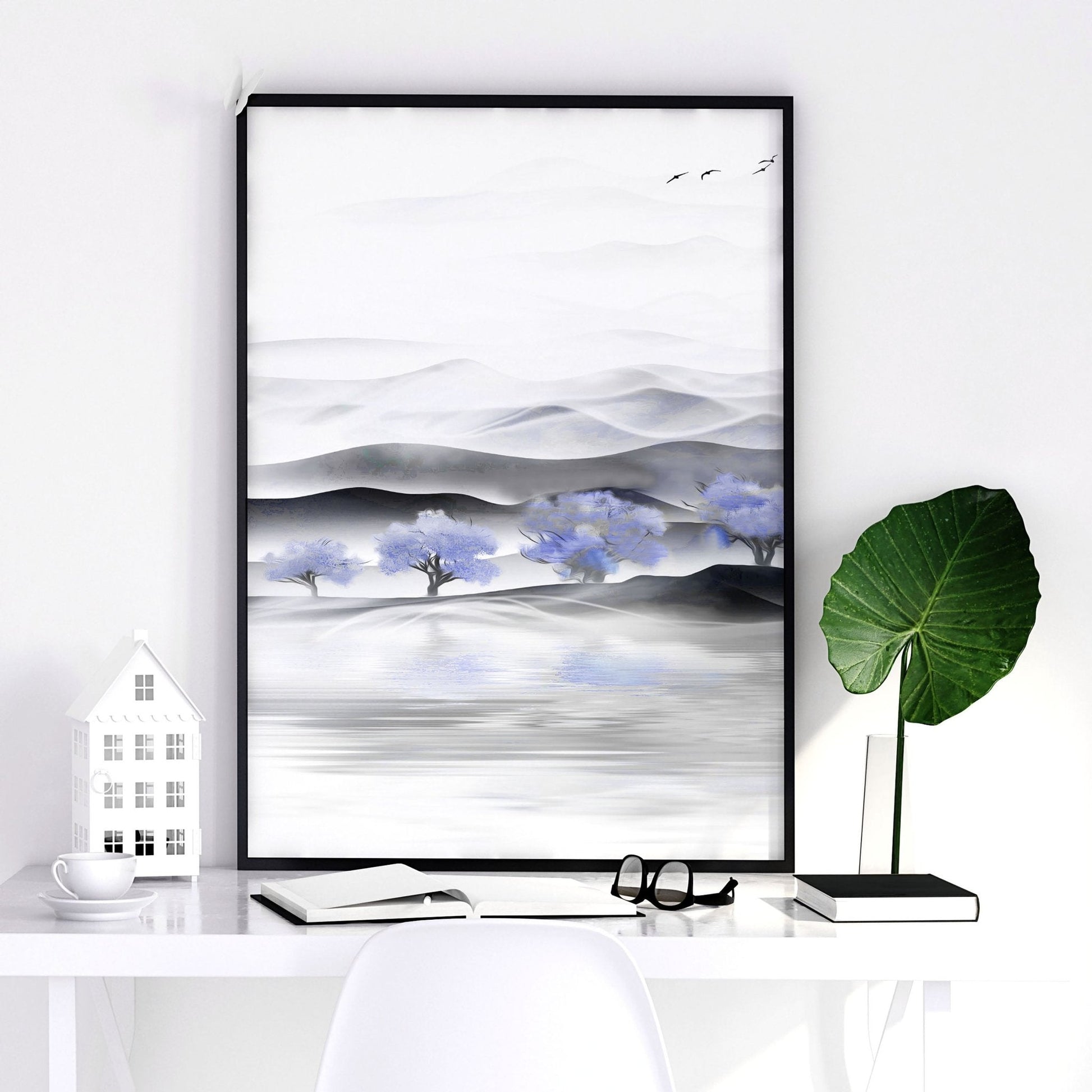 Office wall decorations | set of 3 framed wall art prints