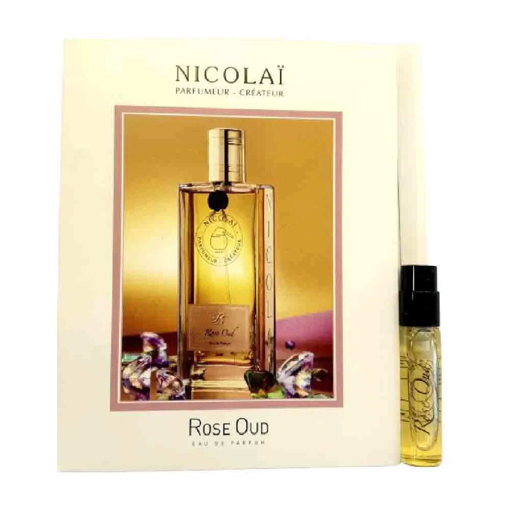 official perfume samples of Nicolai Rose Oud fragrance 1.8ml 0.07 oz. perfume tester