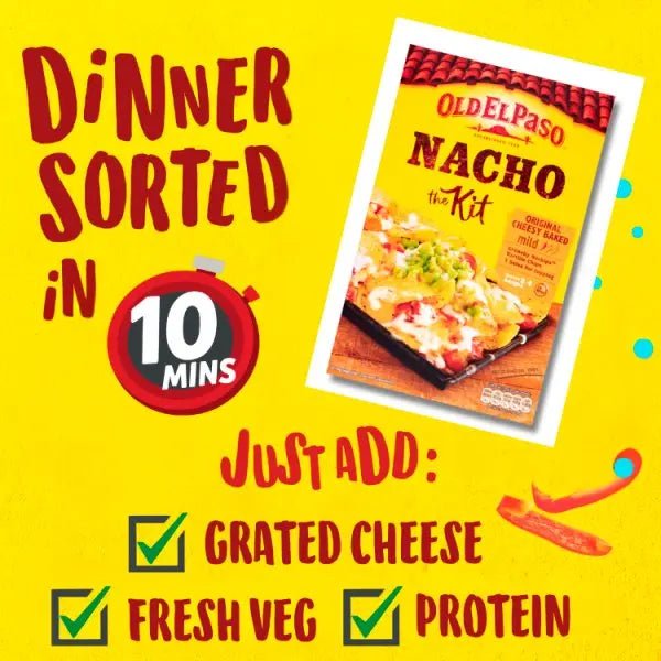 Old El Paso Original Cheesy Baked Nacho Kit 505g (Case of 7)