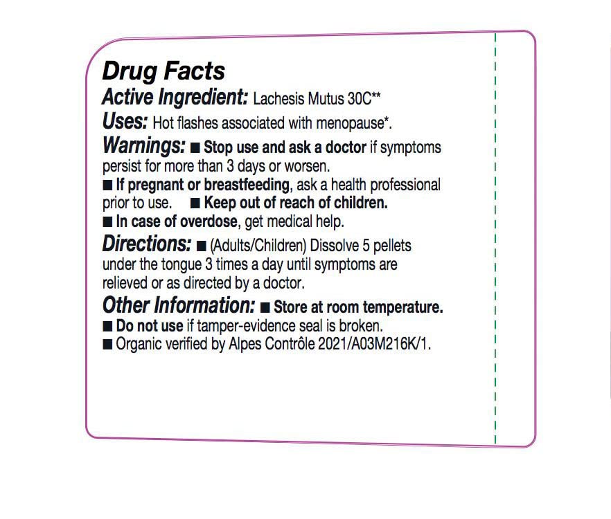 OLLOIS Lachesis Mutus 30C Lactose-Free Homeopathic Medicine - 80 Pellets