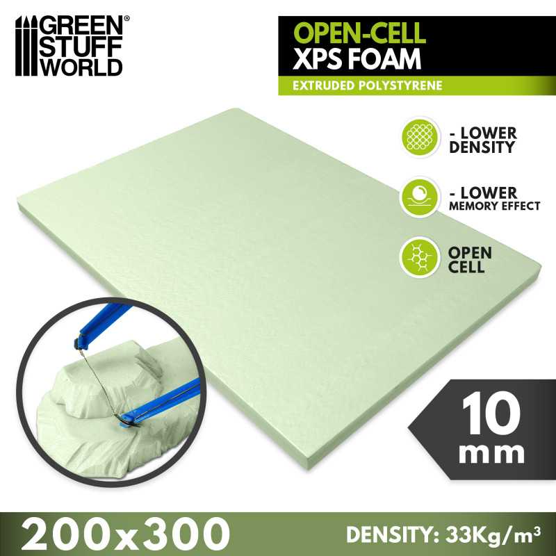 Open Cell XPS Foam Sheet - 200 x 300mm | Green Stuff World
