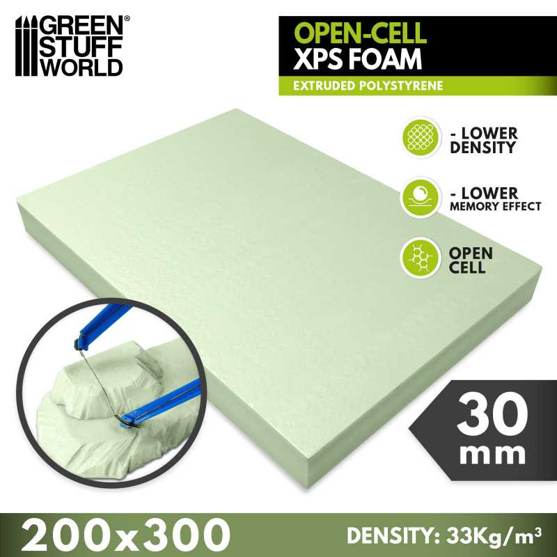 Open Cell XPS Foam Sheet - 200 x 300mm | Green Stuff World