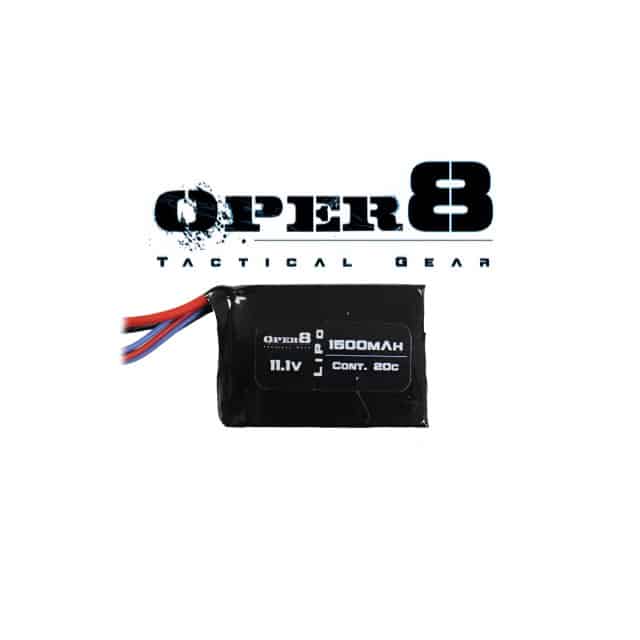 Oper8 11.1V Lipo 1500MAH Block Battery