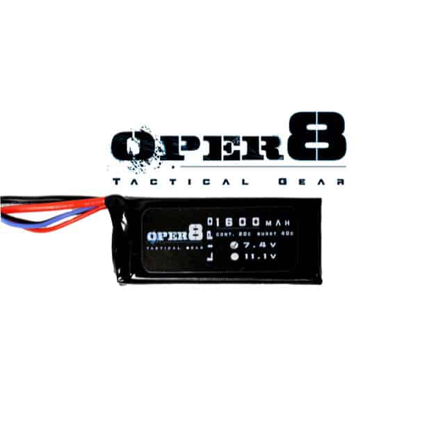 Oper8 7.4v Lipo Block Mini 1600MAH Battery