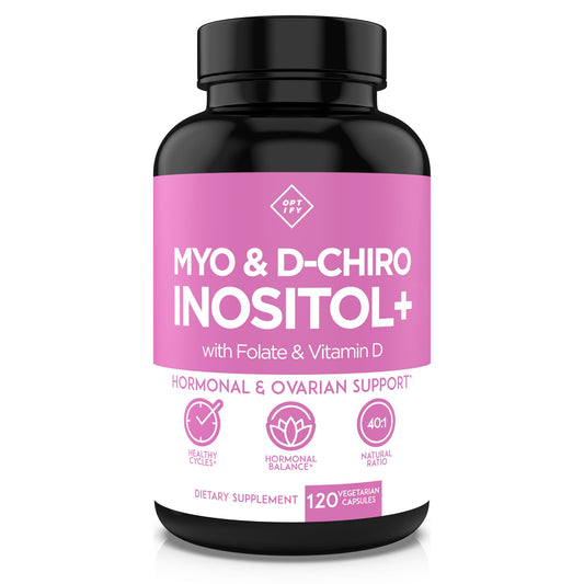 Optify Myo-Inositol & D-Chiro Inositol 40:1 for Women – Hormonal Balance & Regular Cycles | 30-Day Supply