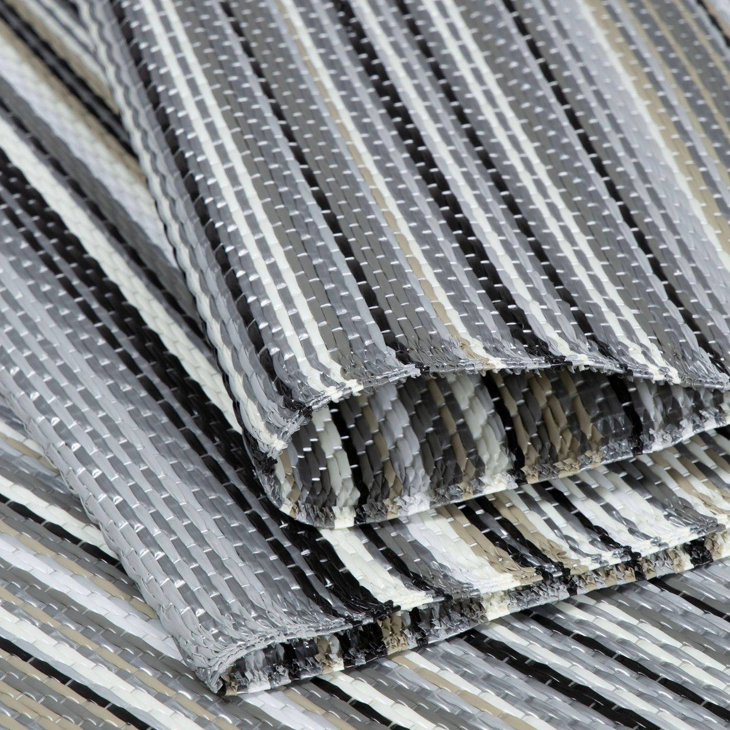 Rainbow Outdoor Rug Grey | 1020