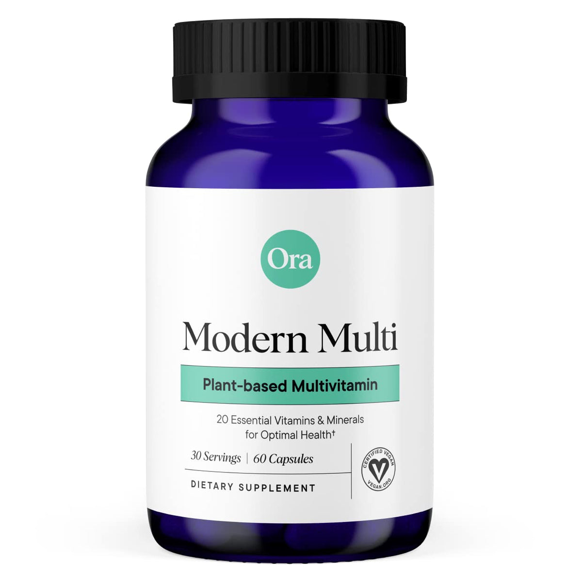 Ora Organic Plant Based Multivitamin for Women & Men | Blue Light Protection