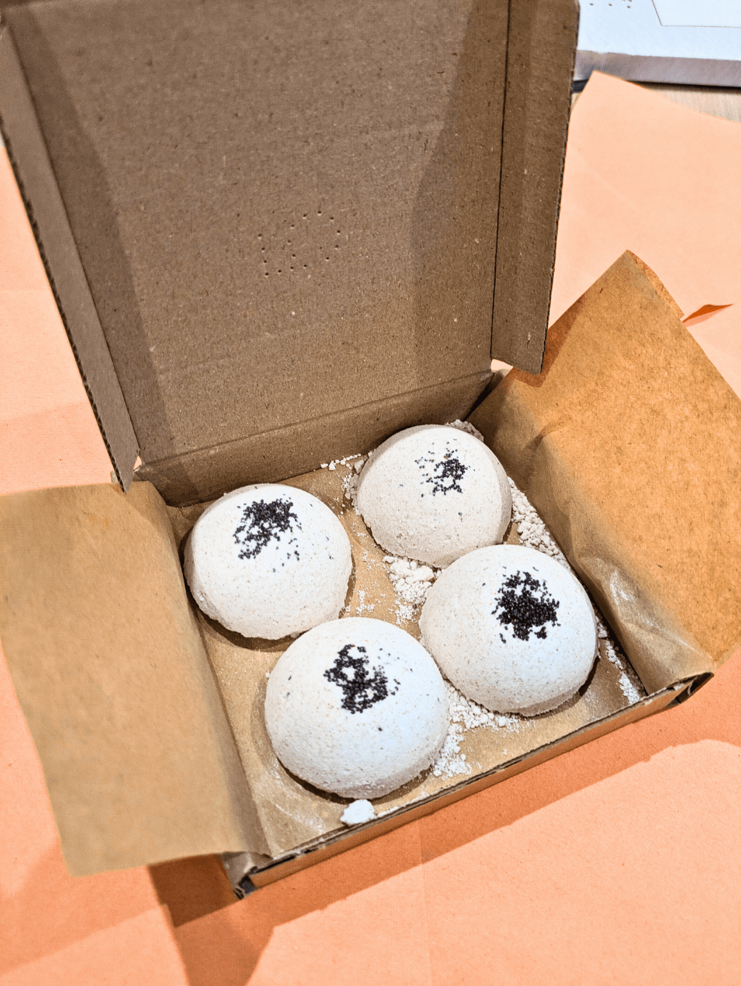 Orange Masala Aromatherapy Shower Steamers – Spiced Citrus & Cardamom – Set of 4