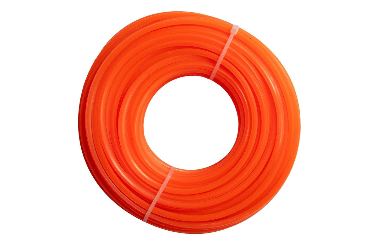 Strimmer Line Orange Square 2.4mm x 15m Micro Watering System DIY Tool Accessory
