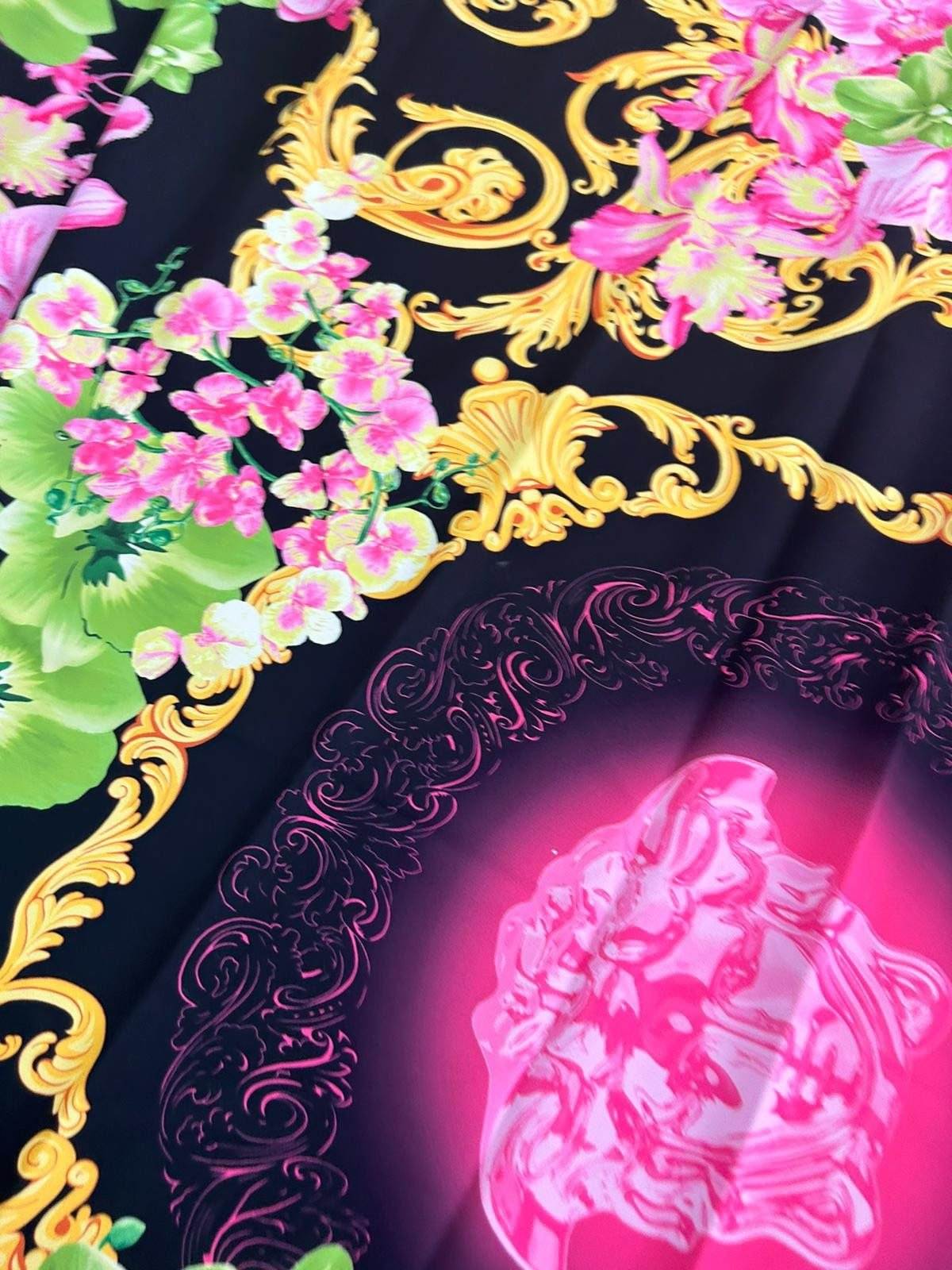 Orchid Floral Print Fabric by Metre