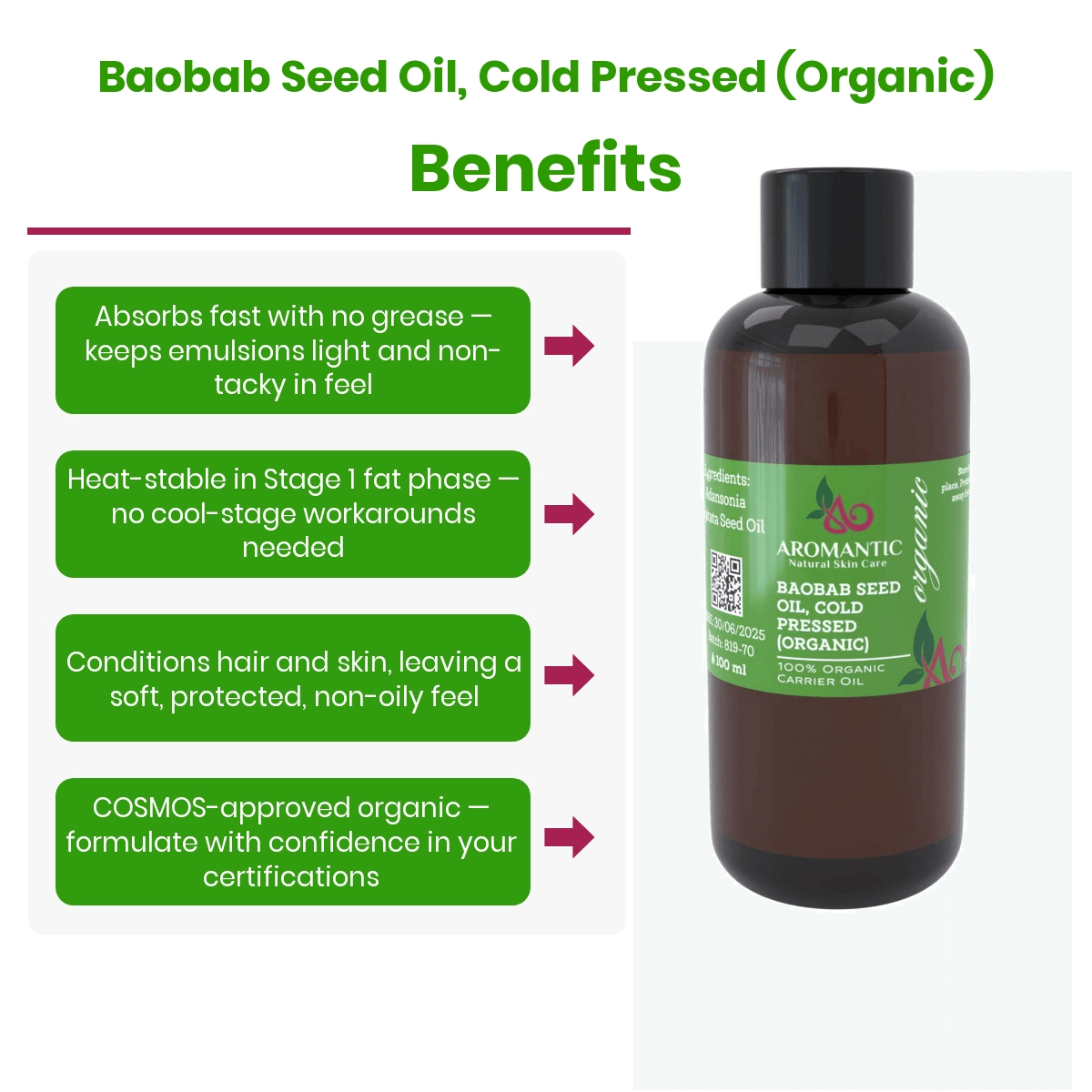 Organic Baobab Seed Oil