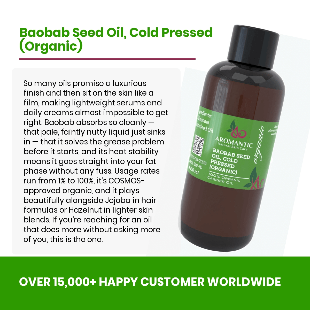 Organic Baobab Seed Oil