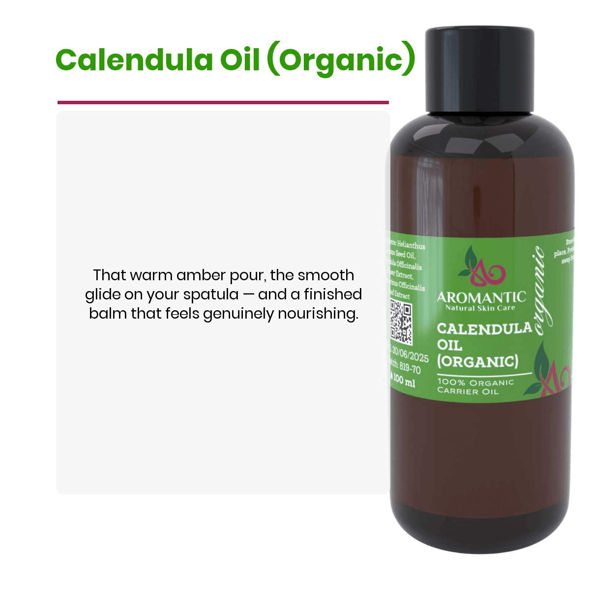 Organic Calendula Oil