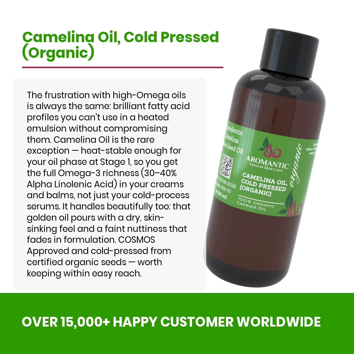 Organic Camelina Oil