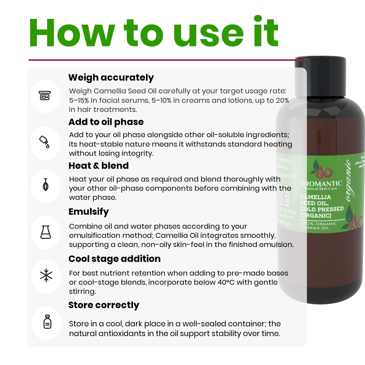 Organic Camellia Seed Oil
