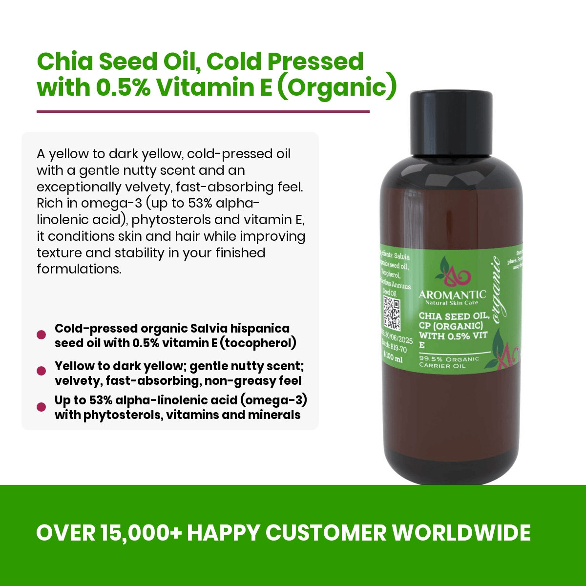 Organic Chia Seed Oil