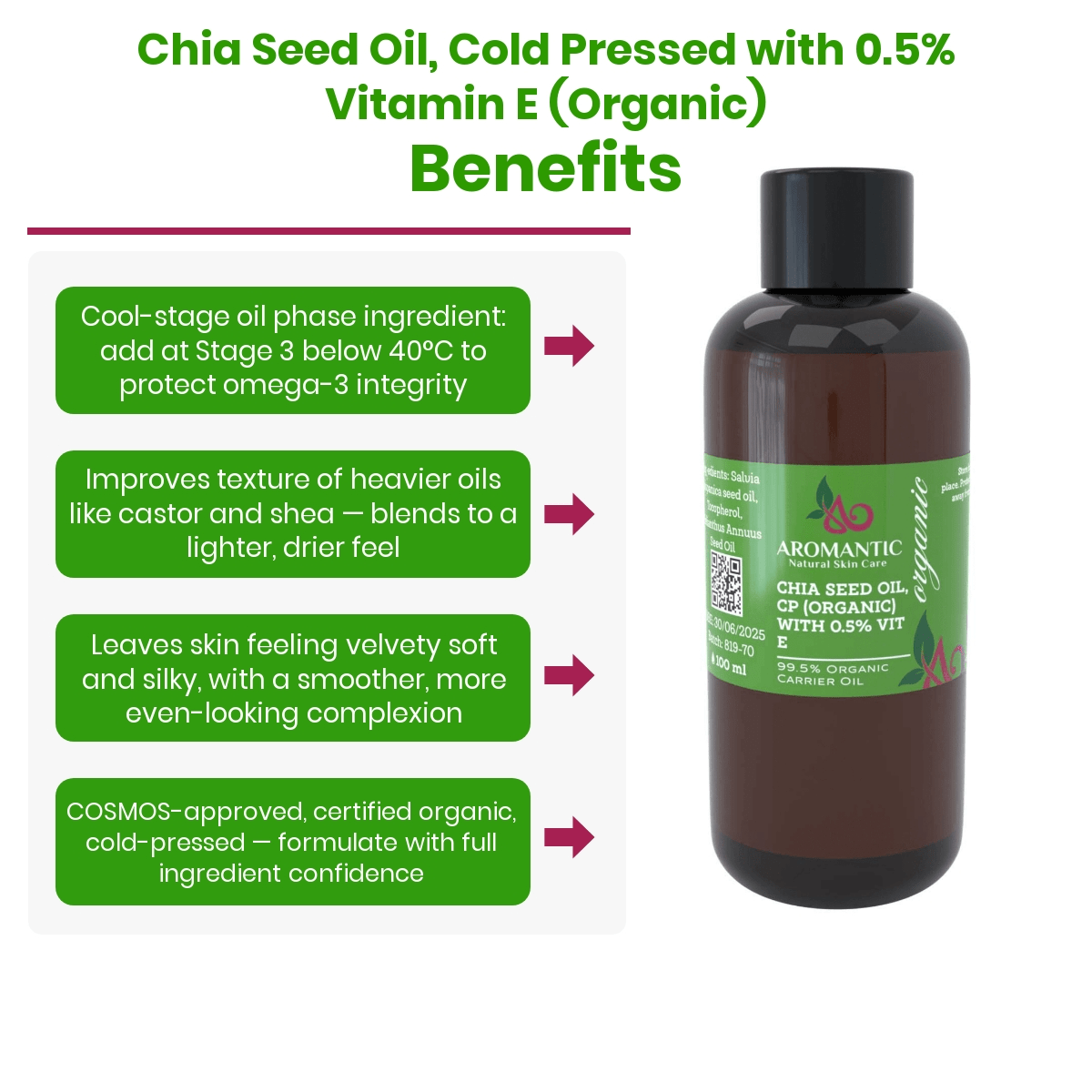 Organic Chia Seed Oil