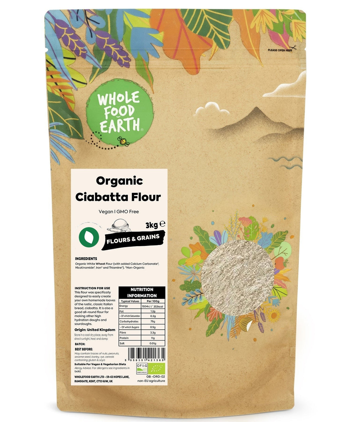 Organic Ciabatta Flour