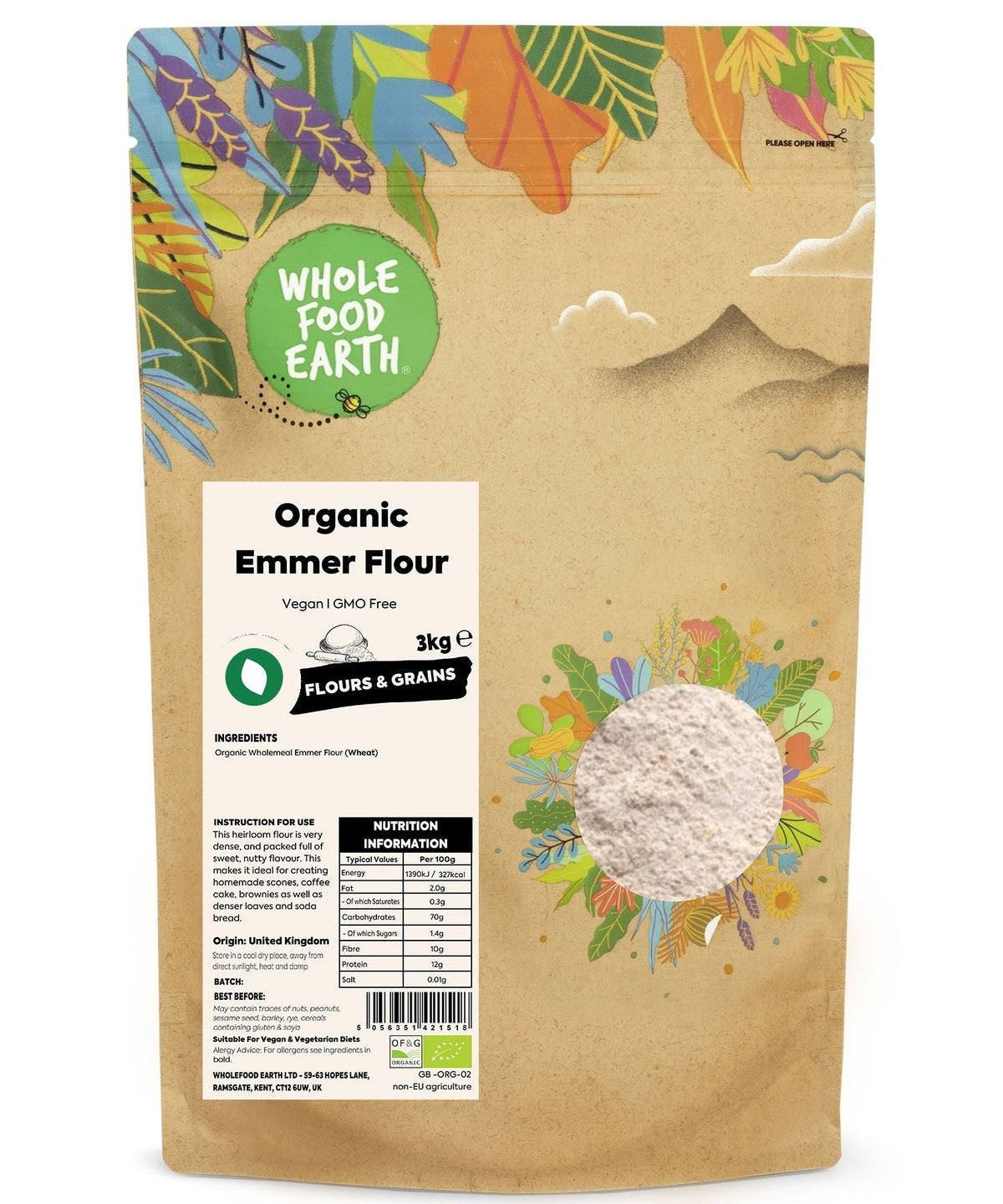 Organic Emmer Flour