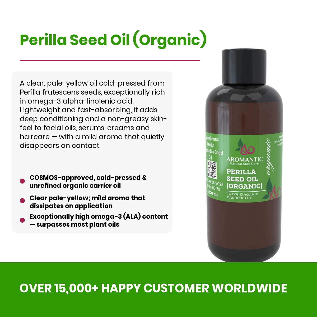 Organic Perilla Seed Oil