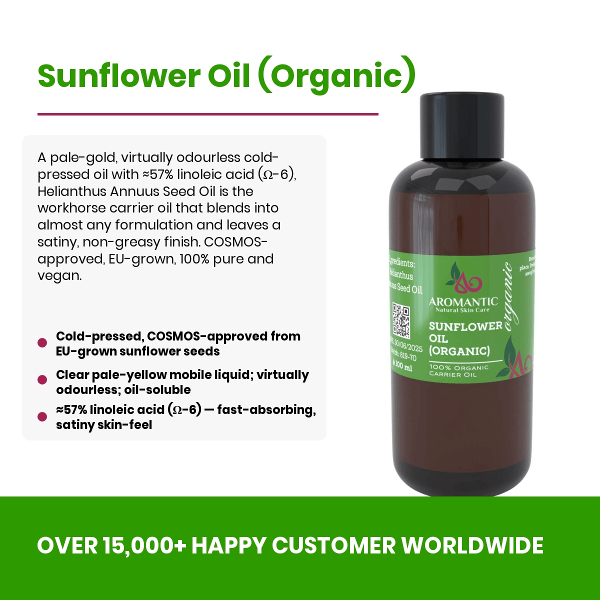 Organic Sunflower Oil Linoleic